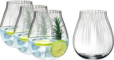 Riedel O 5515/67 Gin Tonic Optical Gläser Set 4 Stück + Gratis 4er Set EKM Living