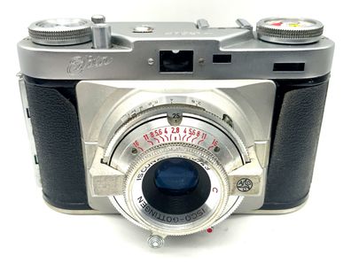 Wirgin Edixa Sucherkamera mit Isconar 1:2.8/43 red C Pronto Analogkamera