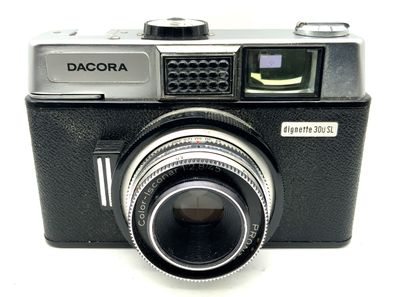 Dacora dignette 30u SL mit Color-Isconar 1:2.8/45 Prontor 300S !Beli defekt!