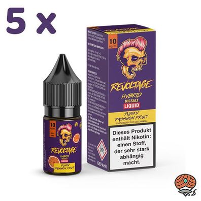 Revoltage PUNKY Passion FRUIT 10mg/ml Nikotin, 50/50 Liquid 5x 10ml