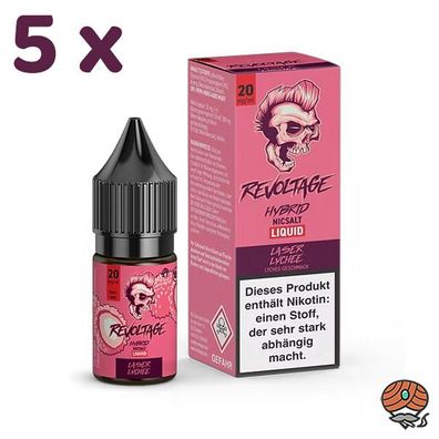 Revoltage LASER LYCHEE 20mg/ml Nikotin, 50/50 Liquid 5x 10ml