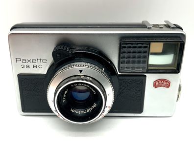 Braun Paxette 28BC Sucherkamera mit Trinar 1:2.8/38mm Compur !Beli Defekt!
