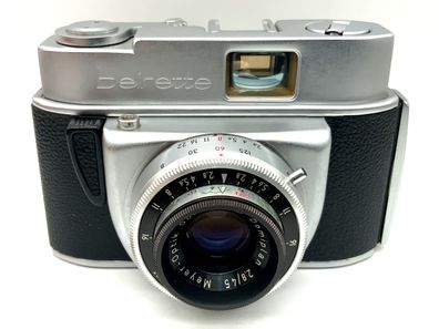 Beier Beirette Sucherkamera mit Meyer Optik Domiplan 2.8/45 Priomat Analogkamera