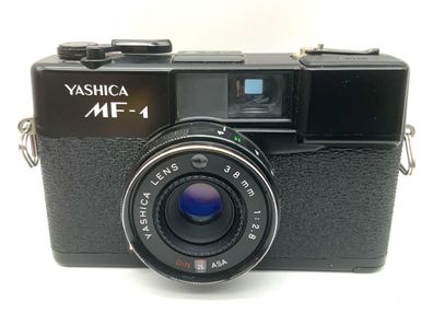 Yashica MF-1 Point&Shoot mit Yashica Lens 38mm 1:2.8 !Blitz Defekt! Analogkamera