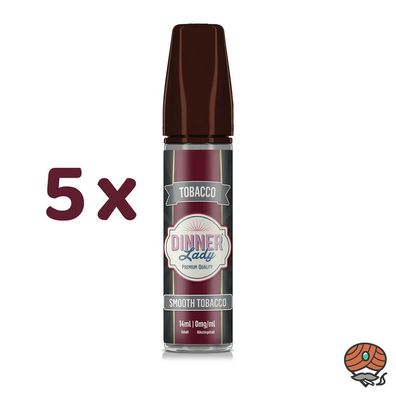 Dinner Lady SMOOTH Tobacco Longfill Aroma für E-Zigaretten - Tobacco 5x 14ml