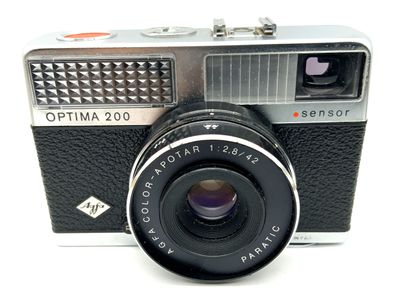 Agfa Optima 200 Sucherkamera mit Color-Apotar 1:2,8 42mm Paramatic Analogkamera