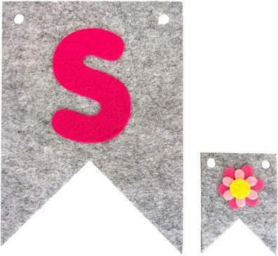 Filzwimpel klein, 50 Stück