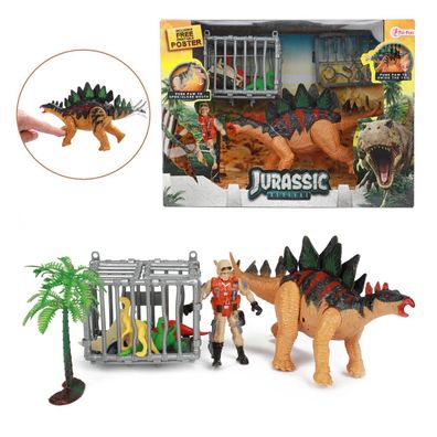 Dino Stego Spielset Toi-Toys WORLD OF Dinosaurs mit Zubehör Dinosaurier Kinder