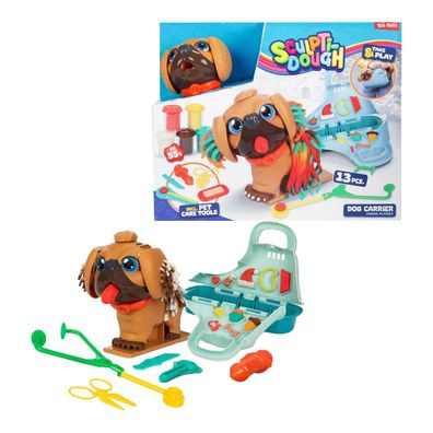 Sculptidough Knetset Tierarzt Hund Toi-Toys Kreatives Spiel für Kinder