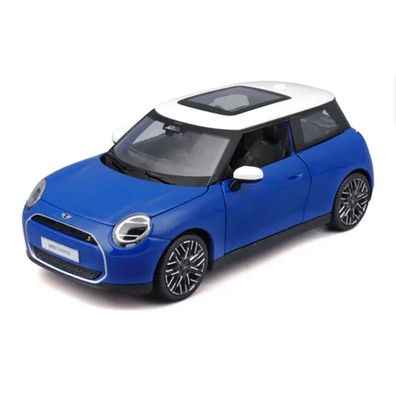 Modellauto Maisto Mini Cooper SE blau 1:24 offizielles Sammlermodell