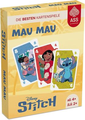 ASS Kartenspiel Mau Mau Stitch Altenburger Disney Kartenspiel für Familien