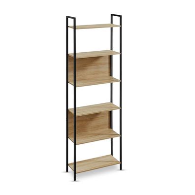 Best For Home Regal Sonoma - Bücherschrank mit 6 Böden für Bücher & Pflanzen