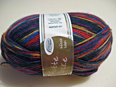 150g Sockenwolle color 6 fach von Rellana Nr 1604 Farbe siehe Foto