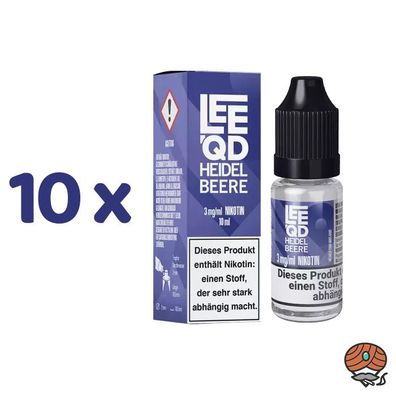 LEEQD Heidelbeere 3mg/ml Nikotin, Liquid 10x 10ml