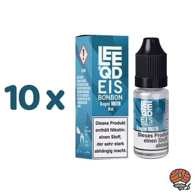 LEEQD Eisbonbon 16mg/ml Nikotin, Liquid 10x 10ml