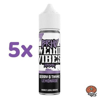 BRHD Barehead Weird Vibes Berry & Thyme Lemonade Longfill Aroma Liquid 5x 10ml