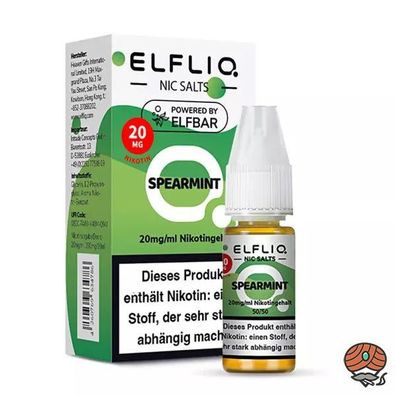 ELFLIQ by ELFBAR Spearmint * 20mg/ml* Nikotinsalz, Liquid 10ml