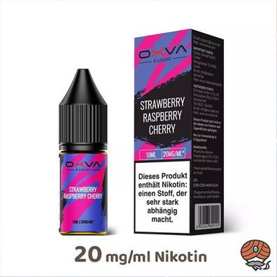 OXVA Overdosed Strawberry Raspberry CHERRY 20mg/ml Nikotin, 50/50 Liquid 10ml