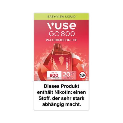 Vuse GO BOX E-Shisha Watermelon ICE 20mg Nikotin, max. 800 Züge, Einweg-E-Zig