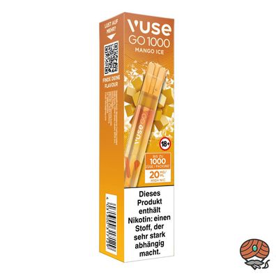 Vuse GO E-Shisha MANGO ICE, 20mg/ml Nikotin, max. 1000 Züge, Einweg-E-Zigarette