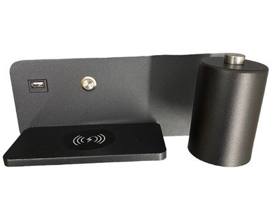 LED Nachttischlampe mit USB & Wireless Charge