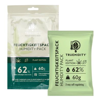 Truemidity 62% RH, Pack à 60g Befeuchtungssystem Plant Edition