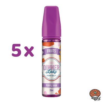 Dinner Lady PURPLE RAIN Longfill Aroma für E-Zigaretten - Fruits 5x 14ml
