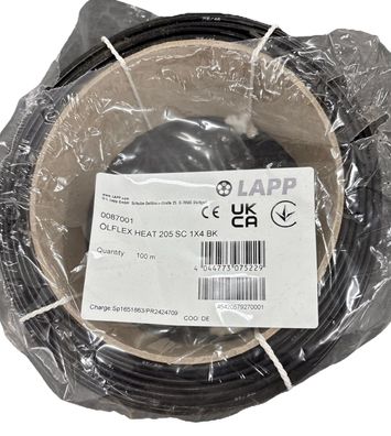 Lapp Kabel ÖLFLEX HEAT 205 SC 1X4 BK 0087001 100m