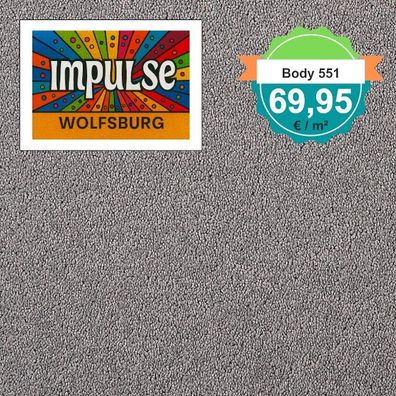 Girloon Body 551 Teppichboden Velours 400 cm breit - keine Versandkosten