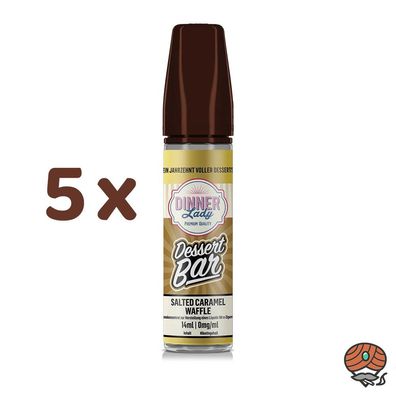 Dinner Lady Dessert Bar SALTED Caramel WAFFLE Longfill Liquid Aroma 5x 14ml