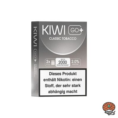KIWI GO+ POD Classic Tobacco 20mg/ml Nikotin à 2 Pods
