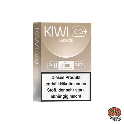 KIWI GO+ POD Latte Ice 20mg/ml Nikotin à 2 Pods