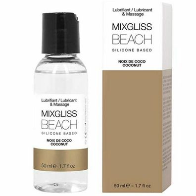 Mixgliss BEACH, Premium 2-in-1 Massageö und Gleitgel 50ml
