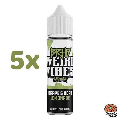BRHD Barehead Weird Vibes Grape & Hops Lemonade, Longfill Aroma Liquid 5x10ml