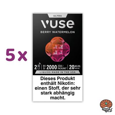 Vuse ULTRA Pods Berry Watermelon 20mg/ml Nikotin 5x 2 Pods
