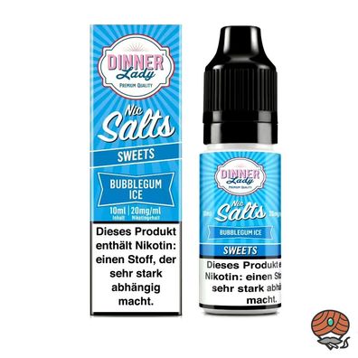 Dinner Lady Bubblegum Ice Nikotinsalz 20mg/ml Nikotin 50/50 Liquid 10ml