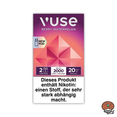 Vuse PODS Berry Watermelon 20mg/ml Nikotin à 2 Pods