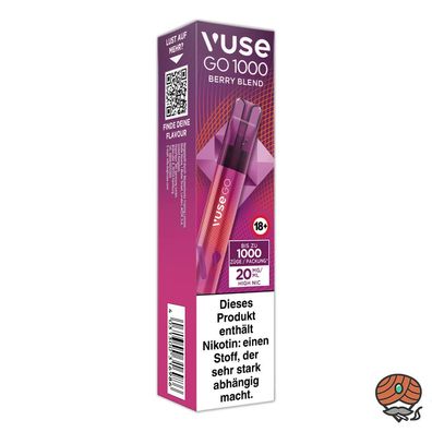 Vuse GO E-Shisha BERRY BLEND, 20mg Nikotin, max. 1000 Züge Einweg-E-Zigarette