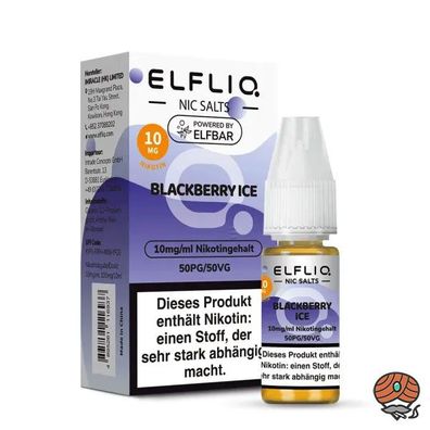 ELFLIQ by ELFBAR Blackberry Ice * 10mg/ml* Nikotinsalz, 10ml Liquid