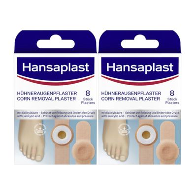 Hansaplast Hühneraugen-Pflaster mit Salicylsäure 8 Stück 2er Pack