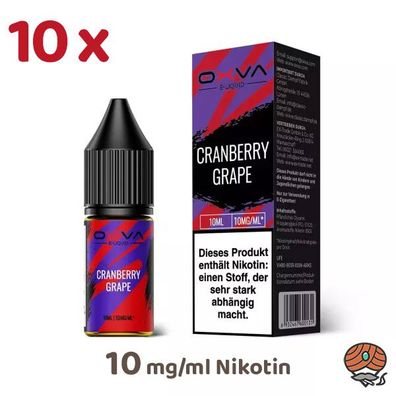 OXVA Overdosed Cranberry GRAPE 10mg/ml Nikotin, 50/50 Liquid 10x 10ml
