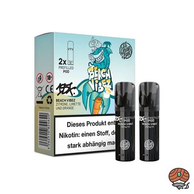 187 Strassenbande Pod BEACH VIBEZ 20mg/ml Nikotin, * 2 PODS*