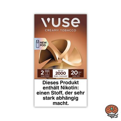 Vuse PODS Creamy Tobacco 20mg/ml Nikotin à 2 Pods