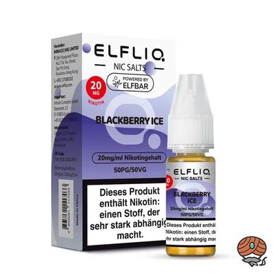 ELFLIQ by ELFBAR Blackberry Ice * 20mg/ml* Nikotinsalz, Liquid 10ml