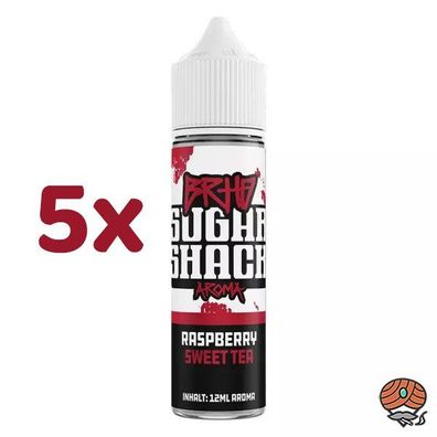 BRHD Barehead Sugar Shack Raspberry Sweet Tea, Longfill Aroma Liquid 5x 12ml