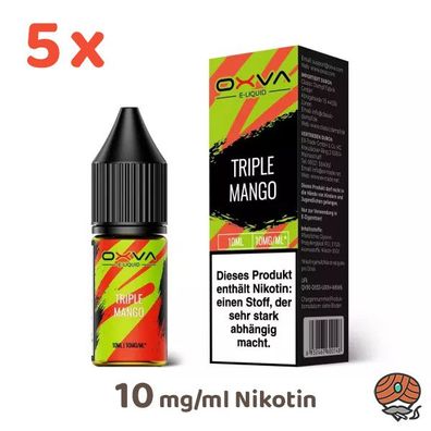 OXVA Overdosed TRIPLE MANGO 10mg/ml Nikotin, 50/50 Liquid 5x 10ml