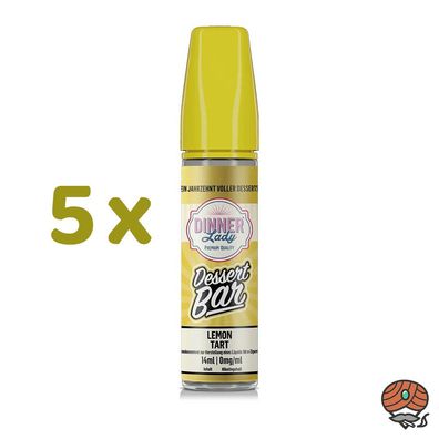 Dinner Lady Dessert Bar LEMON TART Longfill Liquid Aroma 5x 14ml
