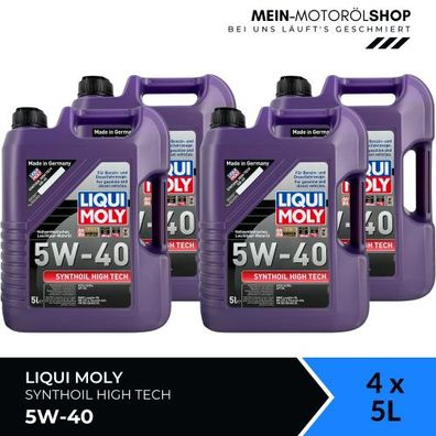 Liqui Moly Synthoil High Tech 5W-40 4x5 Liter