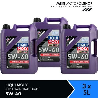 Liqui Moly Synthoil High Tech 5W-40 3x5 Liter