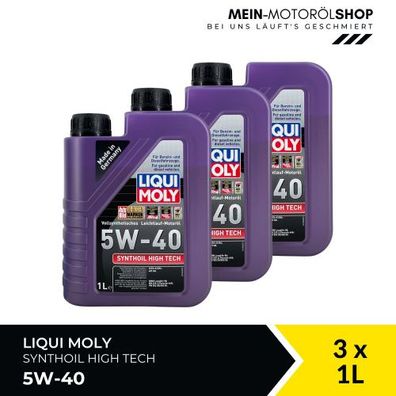 Liqui Moly Synthoil High Tech 5W-40 3x1 Liter